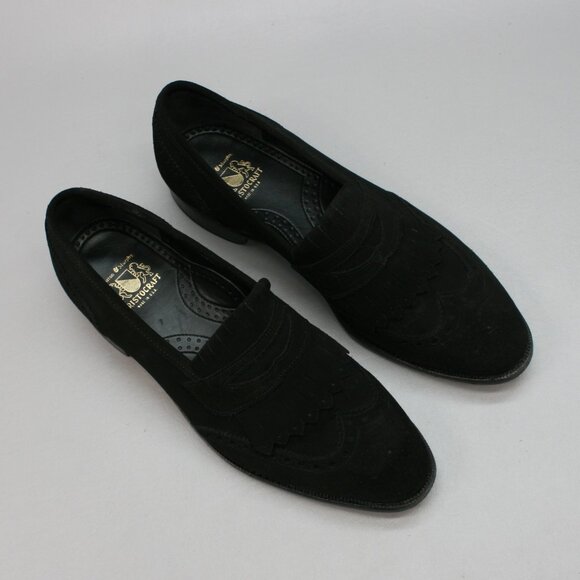 Johnston & Murphy Men\'s 10 C Narrow Aristocraft Black Kiltie Loafers Shoes - USA main image 9